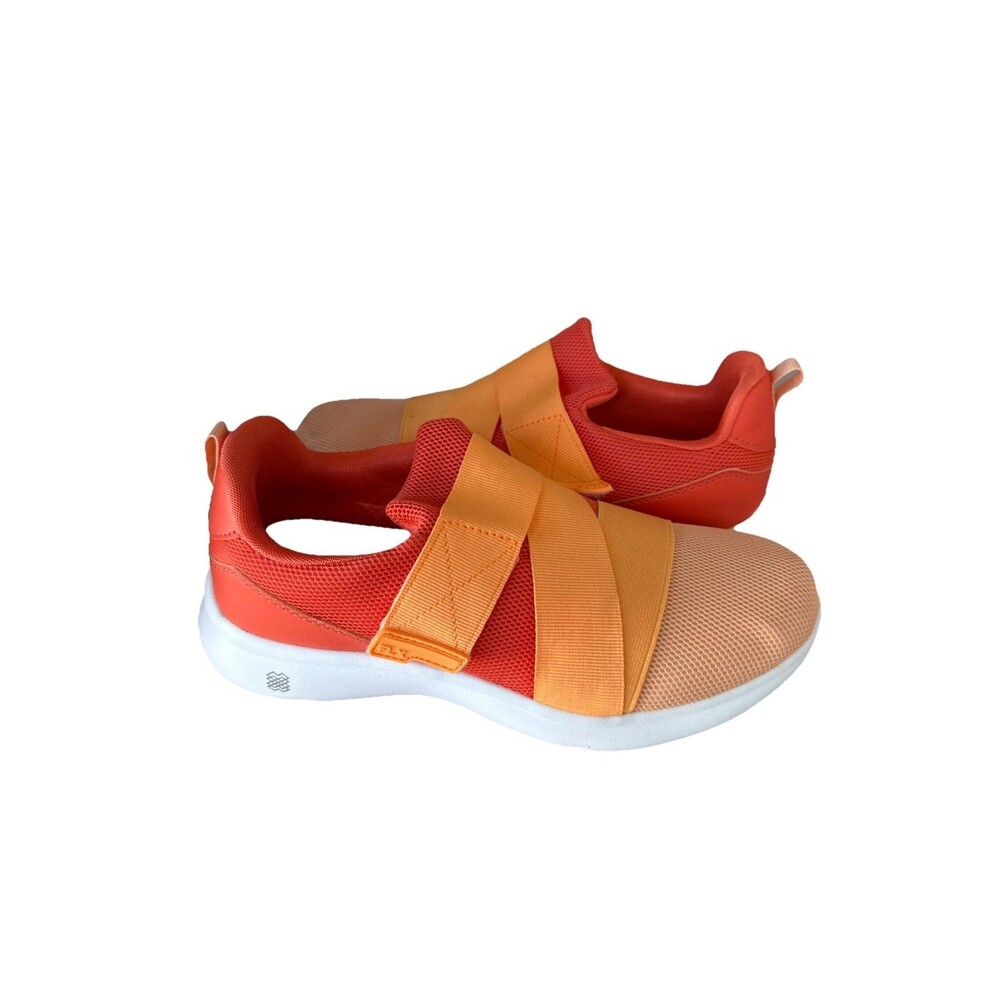 NEW FLX RENEW STRAP ORANGE SPORT SHOES sz 8 WIDE